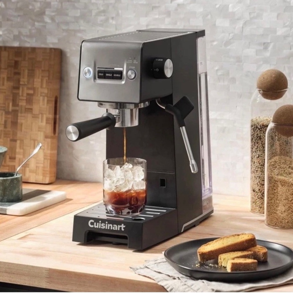 Cuisinart Espresso Machine - Black & Stainless Steel Accents